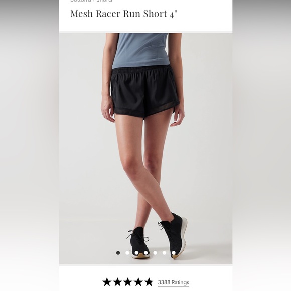 Athleta 4” Mesh Run Racer Short - Picture 2 of 3
